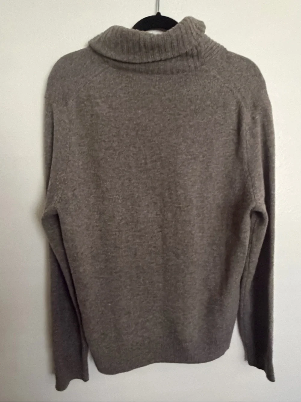 J. Crew Men's Turtleneck Sweater in Taupe, 100% wool